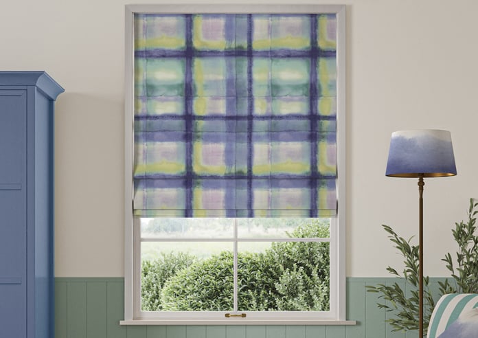 Bluebellgray Tartan, Heather - Twist&Fit Roman Blind - Image 3